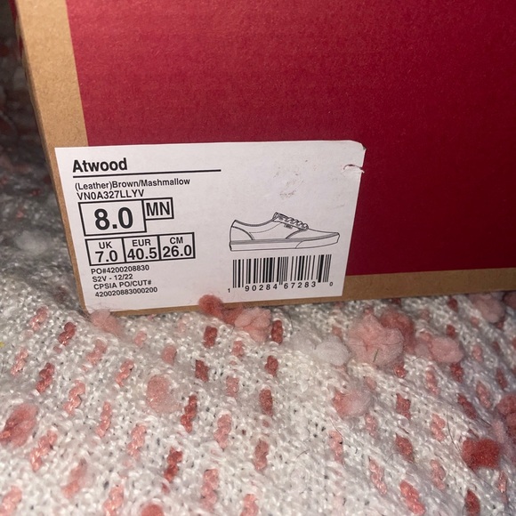 Men’s Brown Leather Vans size 8 - Picture 5 of 6